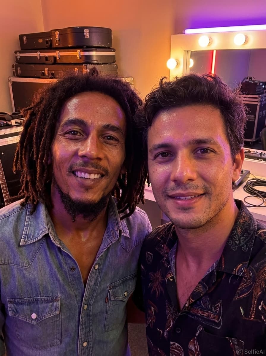 Selfie com Bob Marley