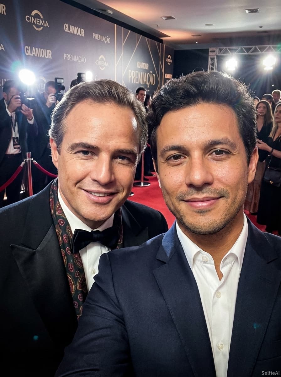 Selfie with Marlon Brando