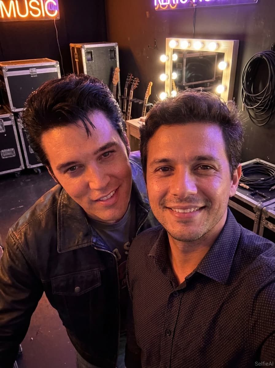 Selfie com Elvis Presley
