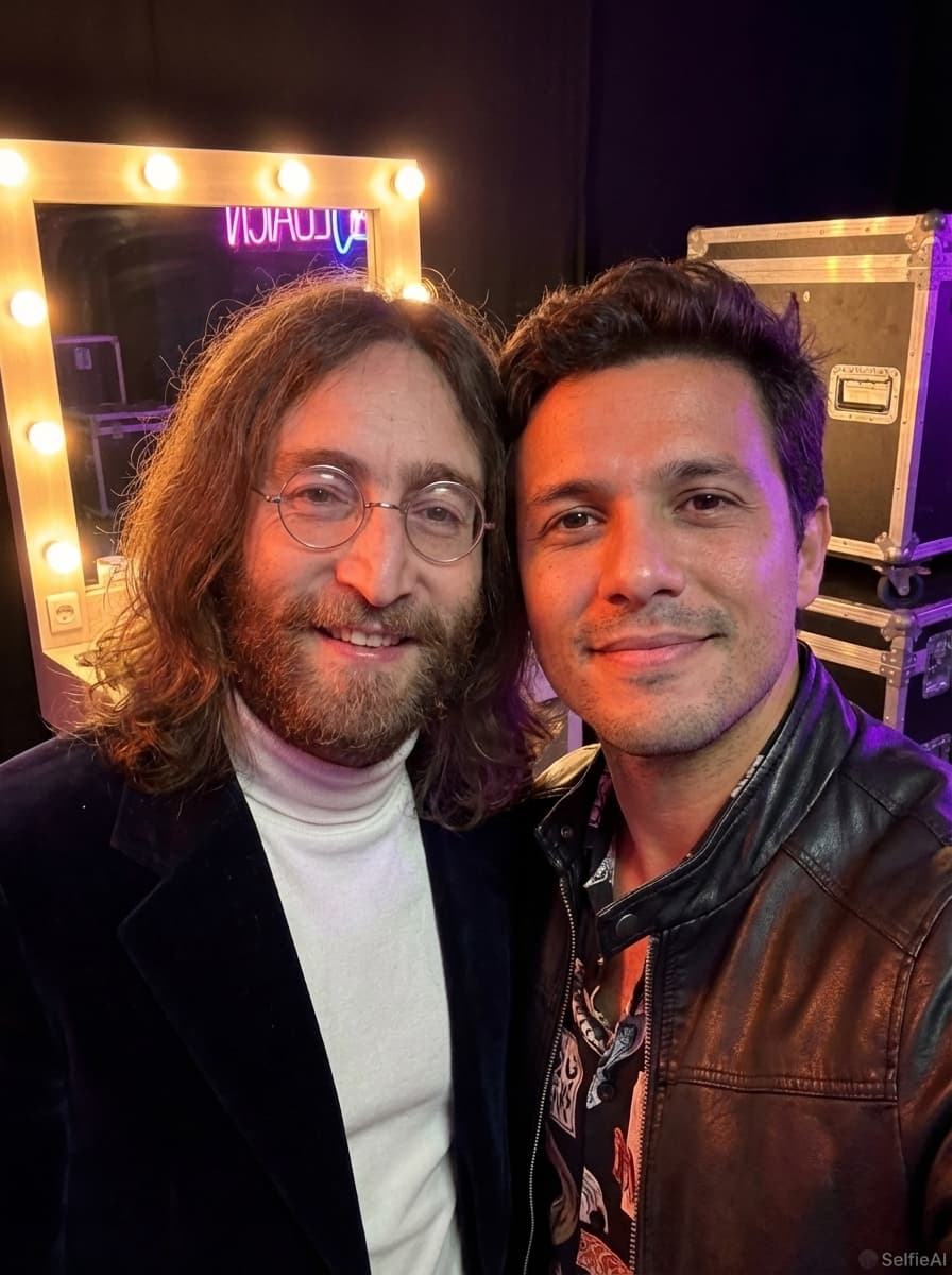 Selfie with John Lennon