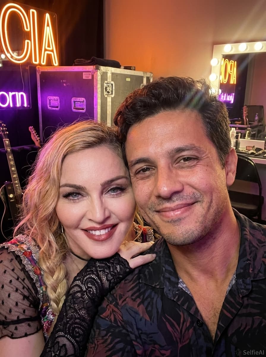 Selfie com Madonna