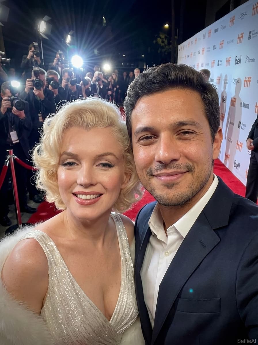 Selfie com Marilyn Monroe