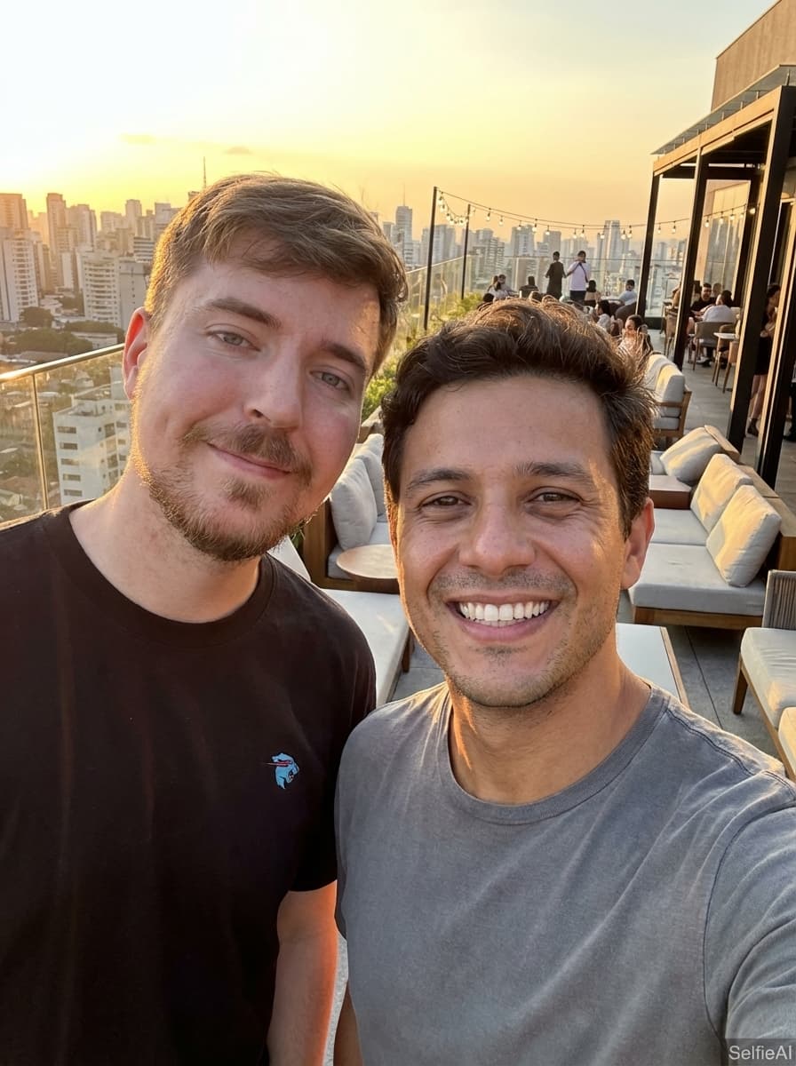 Selfie com MrBeast