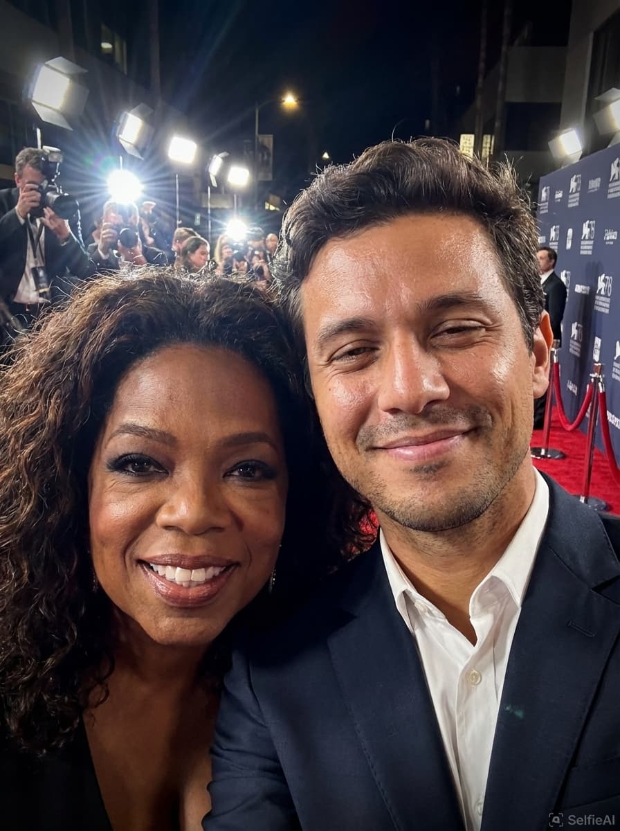 Selfie with Oprah Winfrey
