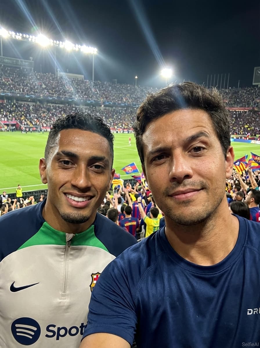 Selfie IA com Raphinha