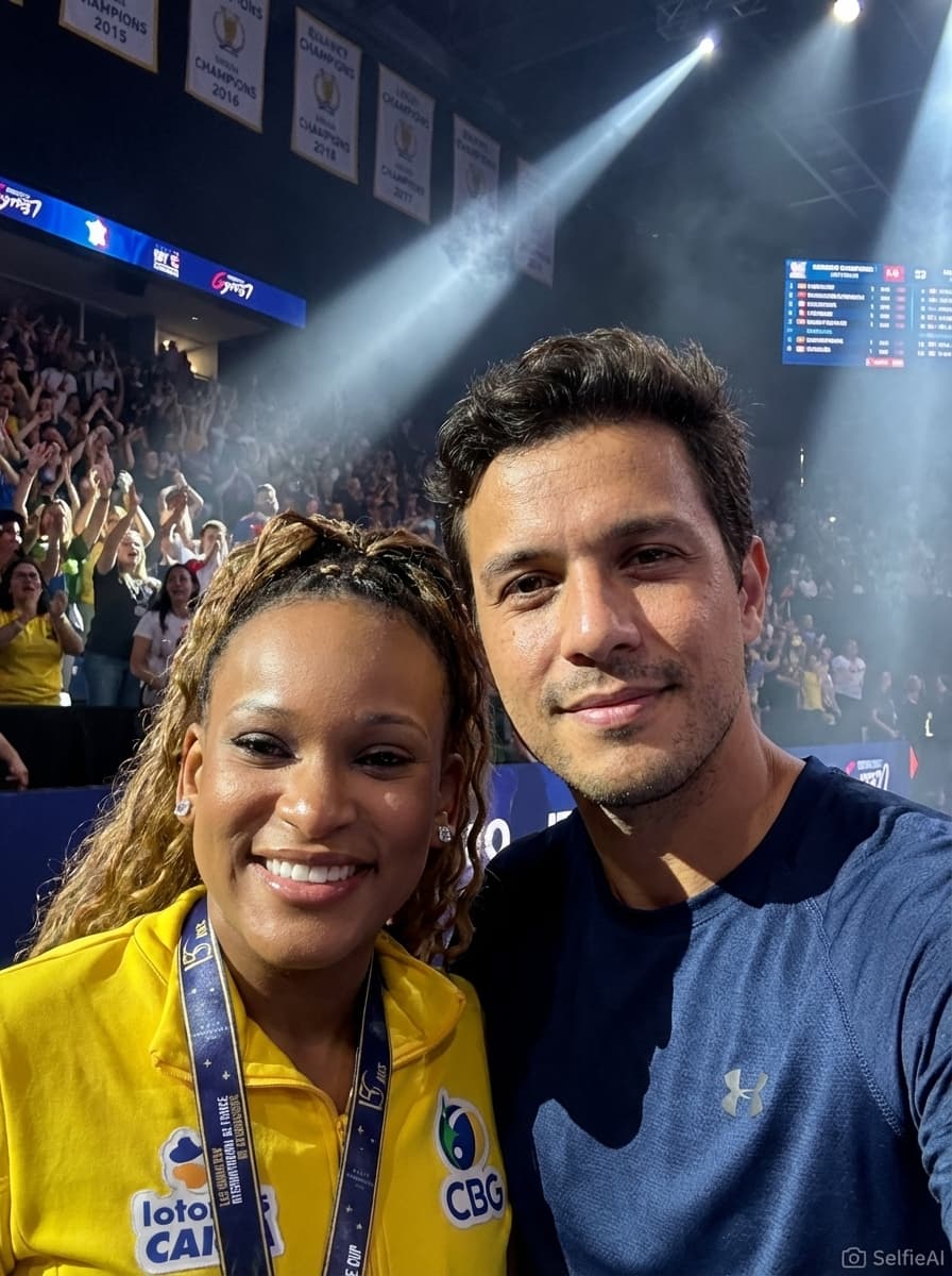 Selfie with Rebeca Andrade