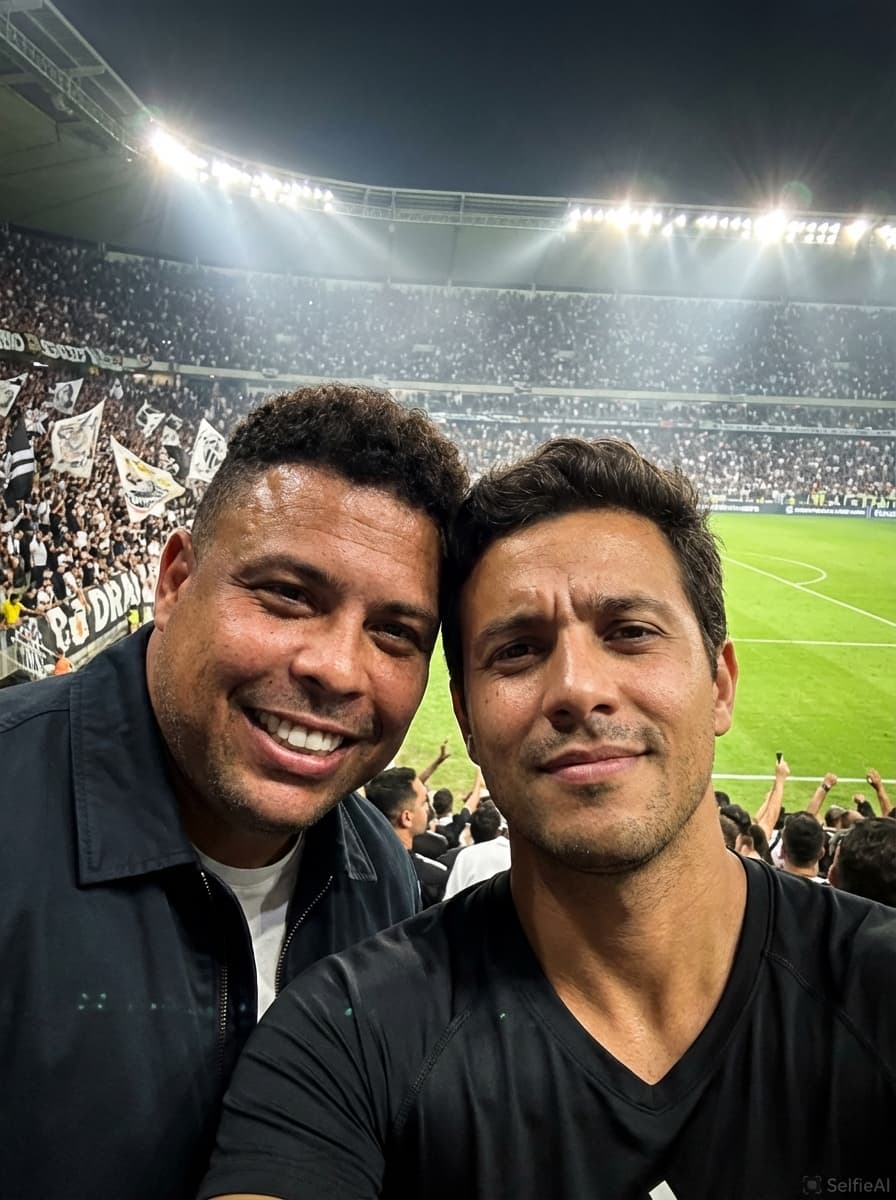 Selfie com Ronaldo Fenômeno