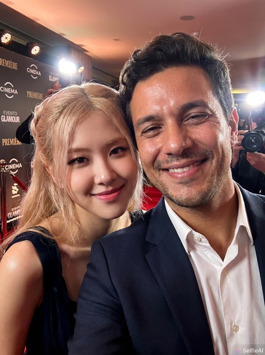 Selfie IA com Rosé