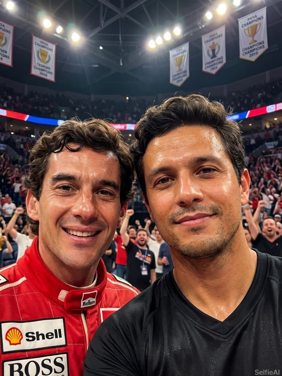 AI Selfie with Ayrton Senna