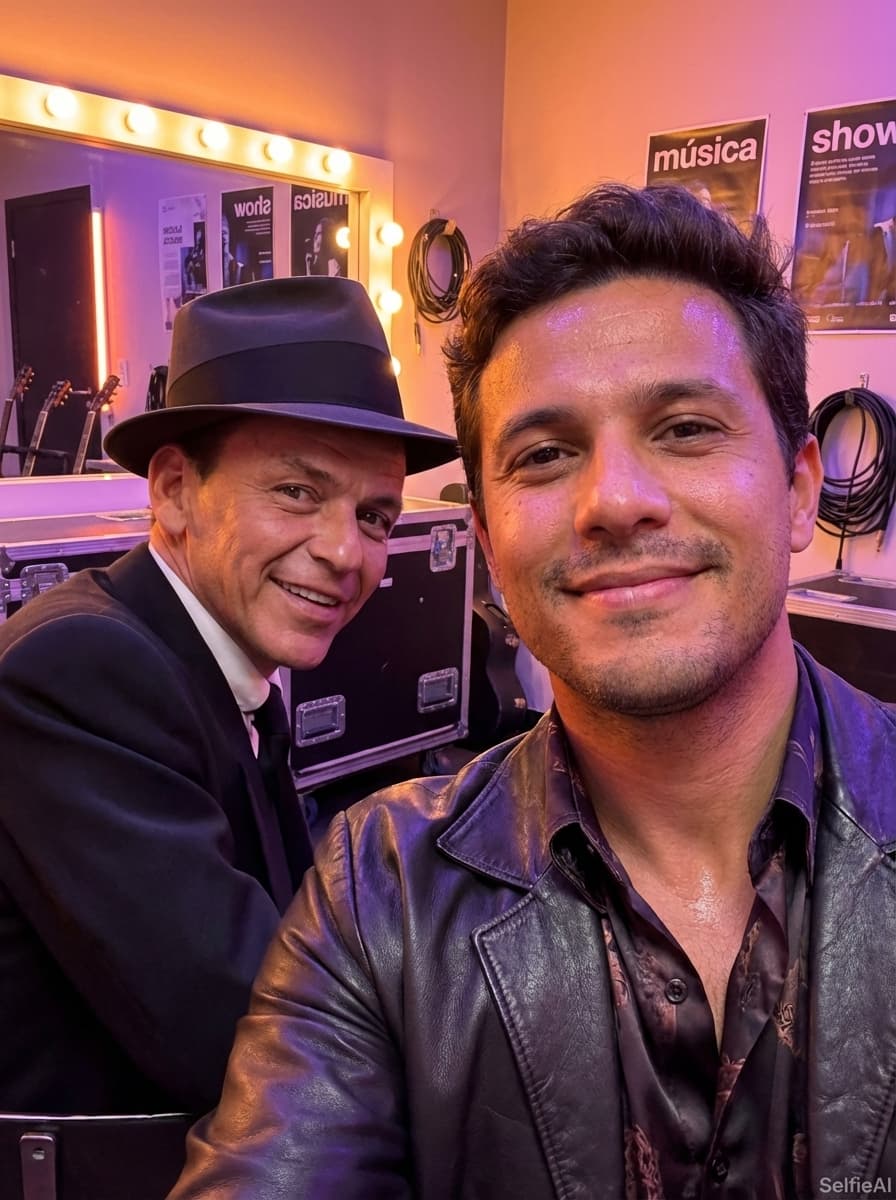 AI Selfie with Frank Sinatra