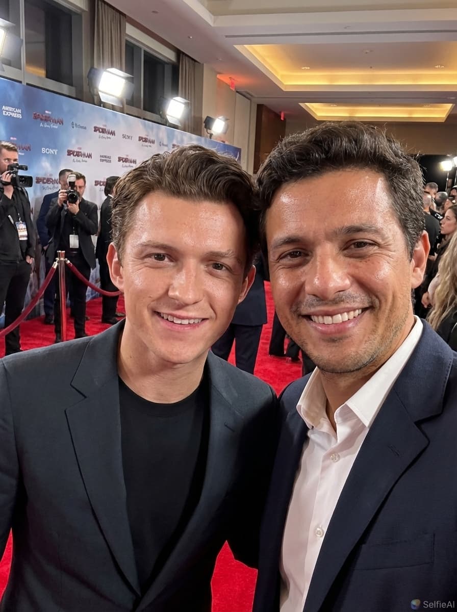 AI Selfie with Tom Holland