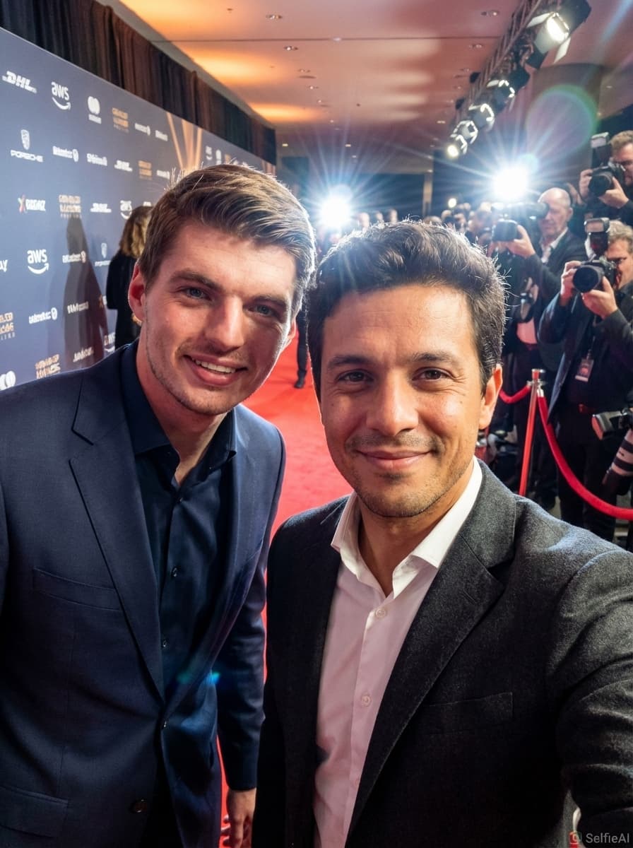 AI Selfie with Max Verstappen