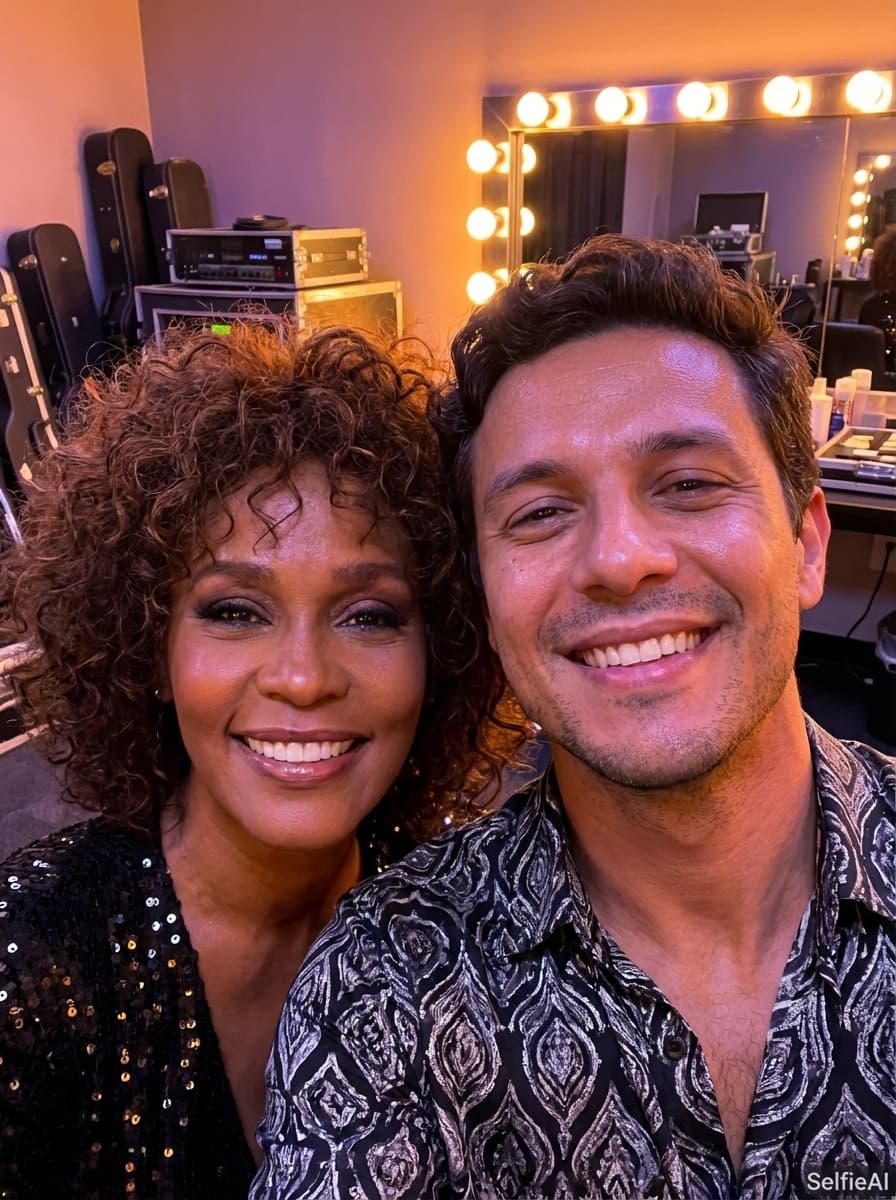 Selfie with Whitney Houston